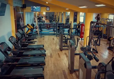 Free weights and strength training equipment at Power Gym Addis Ababa